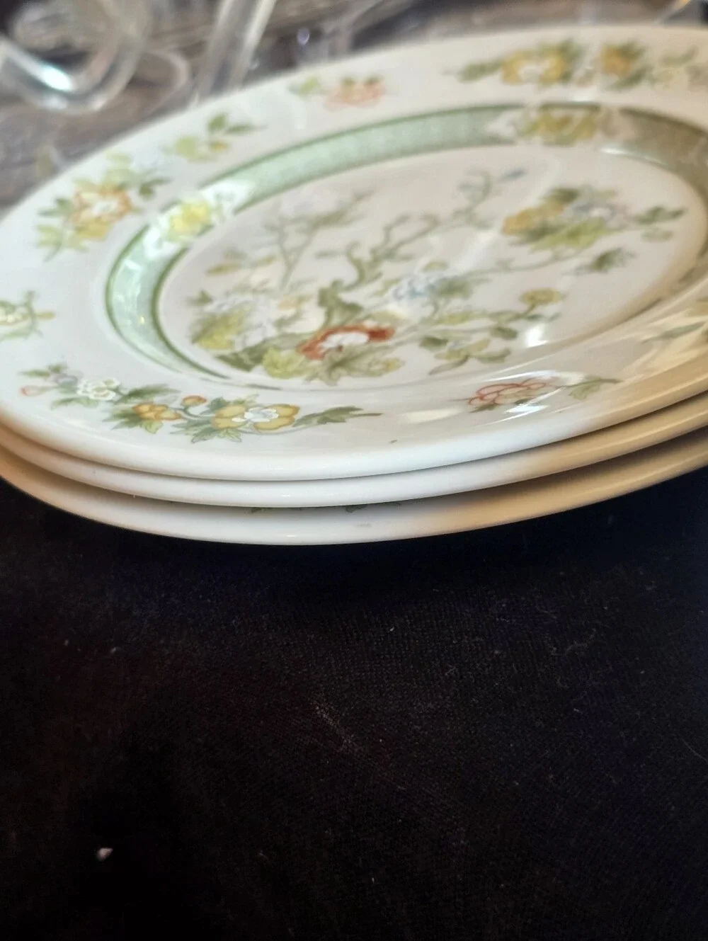 Royal Doulton Tonkin Pattern Salad Plates And Bread Plates 8 Pc Set